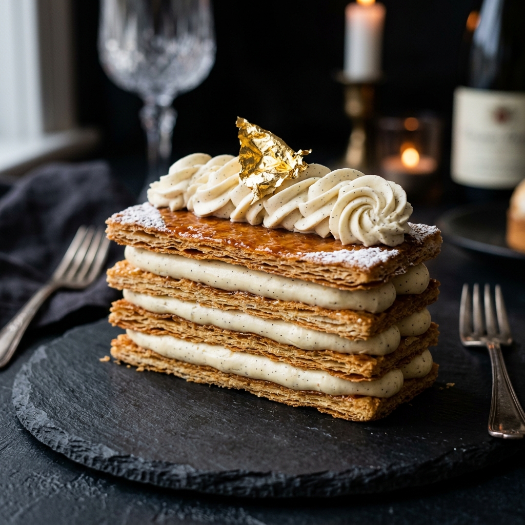 Madagascar Vanilla Mille-Feuille